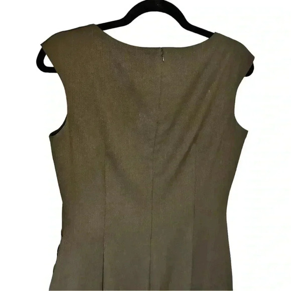 Alex Marie Career Dress Brown Sleeveless Petite Knee Length Size 4 - Picture 5 of 6